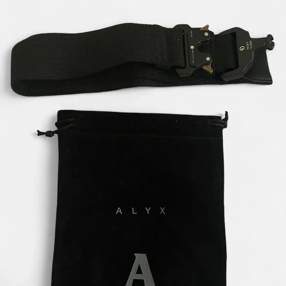 Black 1017 ALYX 9SM Nylon Roller Coaster belt
